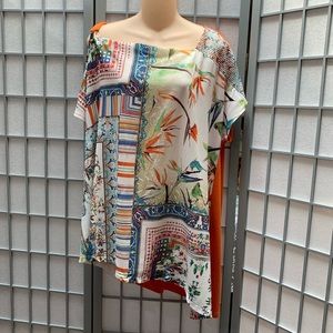 SPANNER Asymmetric Cold Shoulder Tunic NEW